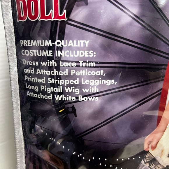 SPIRIT SIGNATURE COLLECTION CREEPY DOLL CHILD COSTUME DRESS SIZE S 4-6 NEW - Picture 5 of 9